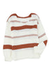 V-Neck Knitted Lantern Sleeve Pullover Sweater